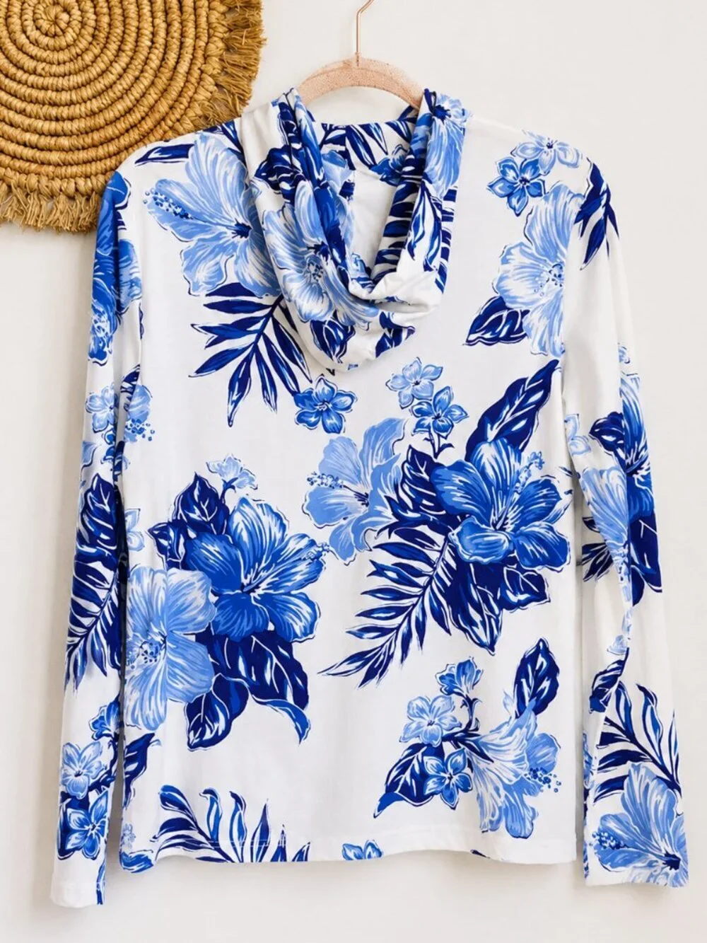 Polo by Ralph Lauren Tropical Hawaiian Floral Cotton Jersey Hoodie Mens SZ XS